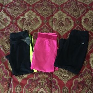 Bundle of 3 workout crop leggings.